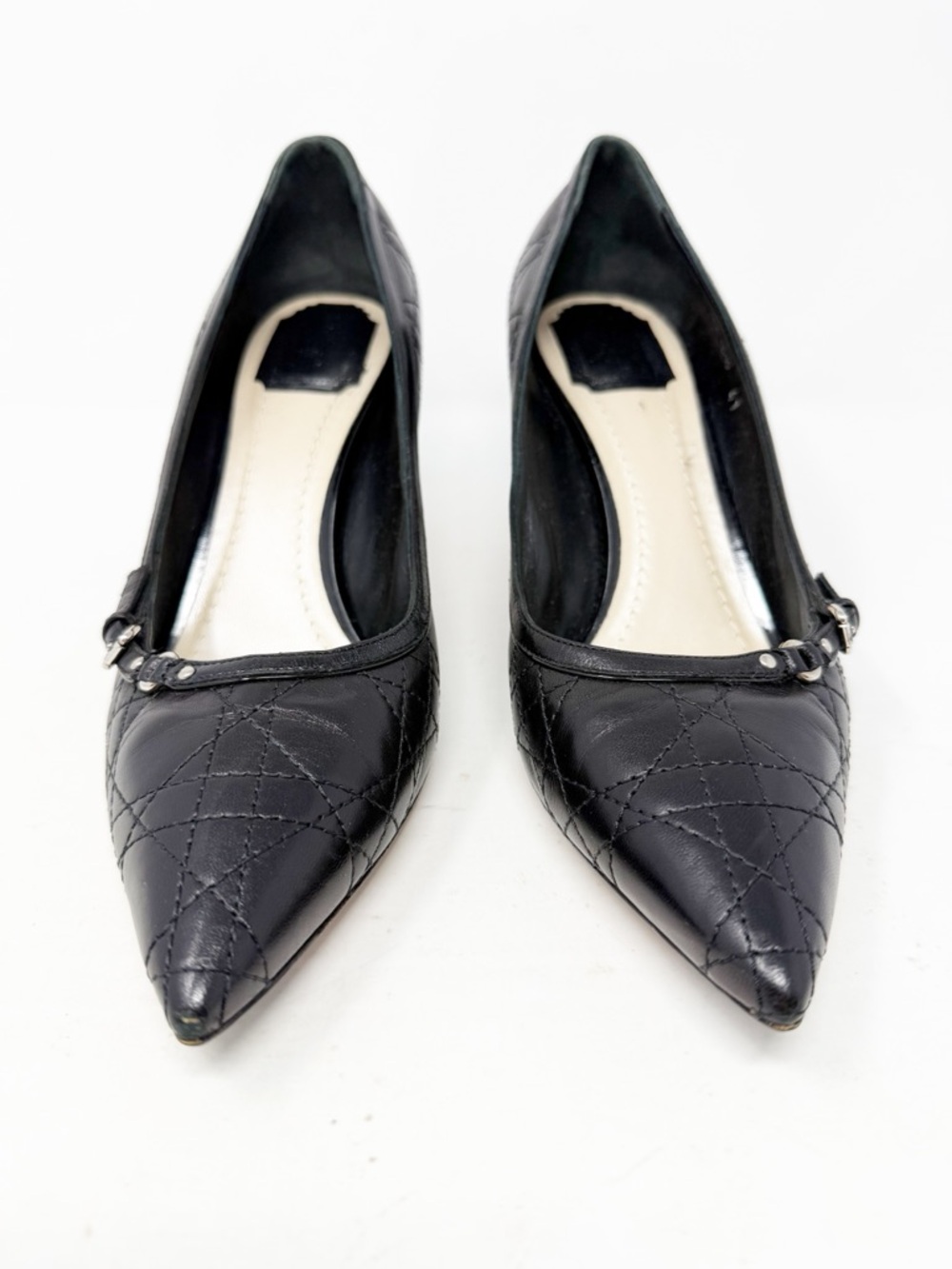 Dior Cannage Quilted Leather Pointed Toe Heels Womens Size EU 41 - Picture 3 of 10